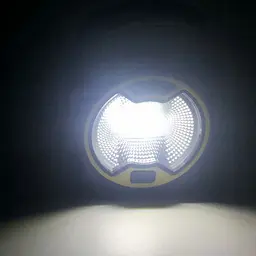 Світлодіодний ручний LED ліхтар на батарейках 3*АА з боковою лампою COB прожектор світильник 14см TY-915 - мініатюра 20