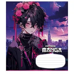 Зошит учнівський "Manga style" 024-3323K-5 в клітинку, 24 аркуша