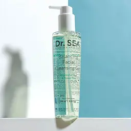 Балансувальний очищувальний гель для обличчя Dr. Sea з комплексом біосахаридів і зеленим чаєм 200 мл (20837) - мініатюра 3