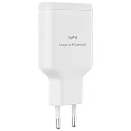 МЗП G034 Essen PD45W GaN (2USB-C) White Wiwu teh0029665 - мініатюра 3