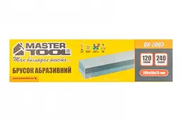 Точильний камінь для заточування брусок абразивний Mastertool 200 х 50 х 25 мм х P120/240 08-2003 - мініатюра 2