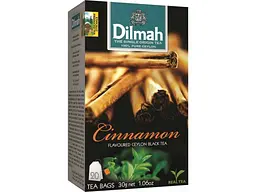 Чай пакетований чорний фруктовий та трав'яний Dilmah 20 пакетиків Кориця з/я 1,5 г