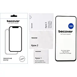 Захисне скло BeCover для Samsung Galaxy A54 5G SM-A546 10D Black (711354) - мініатюра 2