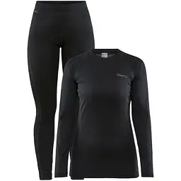 Комплект термобілизни Craft Core Warm Baselayer Set Woman Black M (1068-1909708 M 999000)