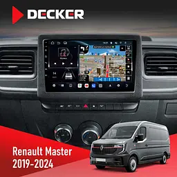Штатна магнітола Renault Master 2019+ Decker D10-011 4x64, DSP, 4G, 360 Decker (НФ-00009197)