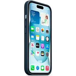 Чохол FineWoven Case with MagSafe для iPhone 15 Pacific Blue AAA [94497] - мініатюра 3