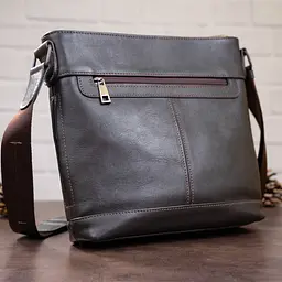 Чоловіча шкіряна сумка SHVIGEL 25,5х27,5х7 см sum0012519 - мініатюра 7