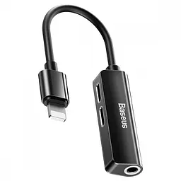 Перехідник AUX Baseus L52 Lightning to 2xLightning + 3.5mm - мініатюра 3