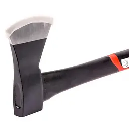 Сокира INTERTOOL HT-0263, 1000 г, з ручкою з фібергласу, червоно-чорна - мініатюра 2