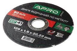 Диск відрізний по металу APRO 125 х 1.6 х 22.2 мм в упаковці 10 шт. - мініатюра 2
