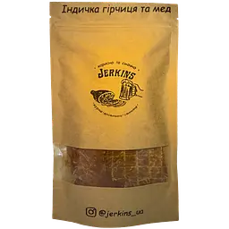 М'ясні чипси Індичка з гірчицею та медом Jerkins
