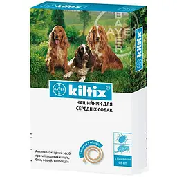 Нашийник Bayer Kiltix проти бліх та кліщів для собак 48 см