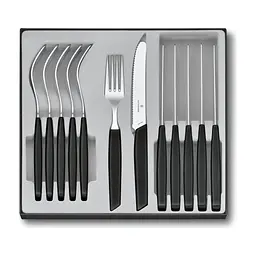 Набор столовых приборов Victorinox Swiss Modern Table Set 12 шт Tomato Black (6.9093.11W.12)