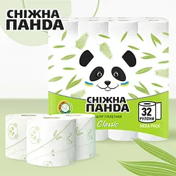 Папір туалетний Сніжна Панда Classic 32 рулони - мініатюра 3