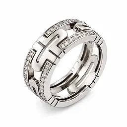 Жіноча обручка Jewellery Continent з білого золота з діамантами 14.5 (К-0915)