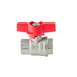 Кран кульовий ГГМ Koer Extreme KE.217-15 - 1/2" FF ручка "метелик" червона KR5756 - мініатюра 3
