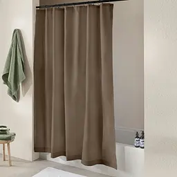 Шторка для душу та ванної Cosas з кільцями 180х180 espresso, шоколад (ShowerCurtains_18Espresso_DUK_180x180_Hook) - мініатюра 3