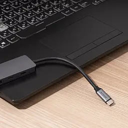Type-C-Хаб Proove Iron Link 7 in 1 (2*Type-C + 2*USB3.0 + HDMI + SD/TF) - мініатюра 5