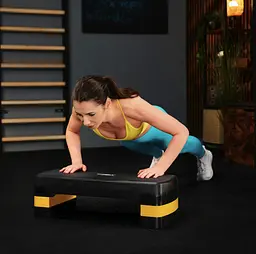 Степ платформа Trex Sport TX-030AS 3 рівнева чорно-жовта - мініатюра 12