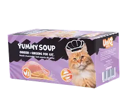 Смачний суп для кішок UNIQ PETS CAT WET FOOD ROYAL CHICKEN з куркою та женьшенем, 30 г - мініатюра 2