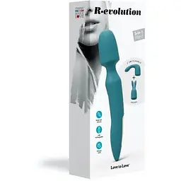 Вібромасажер з двома насадками Love To Love R-Evolution Teal Me - мініатюра 7