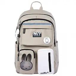Рюкзак шкільний Yes TS-43L Miffy 43х30х16 см бежевий (550340)