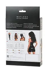 Сексуальна сукня Glossy Wetlook Naomi L чорний - мініатюра 6
