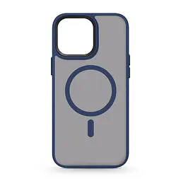Чехол для Apple iPhone 13 Pro Max, Uniq MagCase, синий, противоударный, панель-накладка с MagSafe, ударопрочный TPU+PC, с магнитом MagSafe, поддержка полноценной беспроводной зарядки, ArmorStandart (ARM75306)