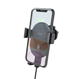 Бездротове зарядне авто тримач Hoco CW25 Delight in-car wireless charging 10W 2.4A - мініатюра 3