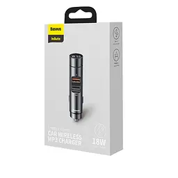 Авто зарядний і бездротової адаптер BASEUS Energy Column Car Wireless MP3 charger - мініатюра 2