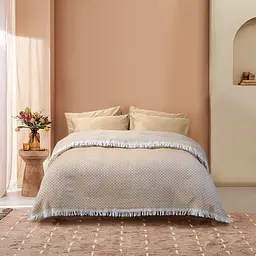 Покривало Lotus Home - Mataro гірчичний 230x240 - мініатюра 2