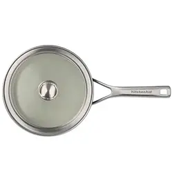 Ківш з кришкою KitchenAid Steel Core, 16 см, 1,3 л, матовий чорний - мініатюра 4