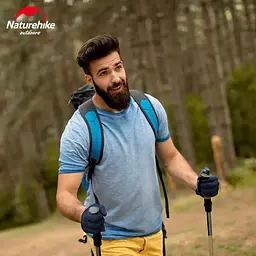 Рукавичкі нековзкі трикотажні Naturehike NH21FS035 L темно-сині - мініатюра 4