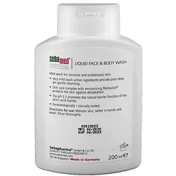 Рідкий засіб Sebamed для вмивання Sensitive Skin, 200 мл - мініатюра 3