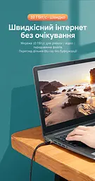 Мережевий кабель Ethernet UGREEN NW150 5 м патч-корд RJ45 штекер на RJ45 штекер Cat7 до 10 Гбіт/с з подвійним екрануванням у бавовняному обплетенні жили з чистої міді 600 МГц чорний (80425) - мініатюра 10