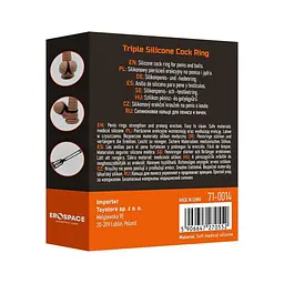 Ерекційне кільце Erospace Men’s Play Triple Silicone Cock Ring B14 - мініатюра 12