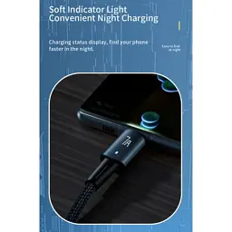 Дата кабель USB 2.0 AM to USB-C 2.0m 100W blue Essager (EXC7A-CGA03-P) - мініатюра 7