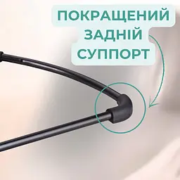 Шезлонг дитячий від народження дитяча гойдалка для немовлят шезлонг качалка + дуга з іграшками темно сірий - мініатюра 5