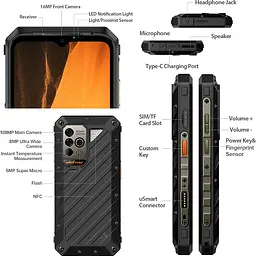 Смартфон Ulefone Power Armor 19 12/256Gb Black [91535] - мініатюра 10