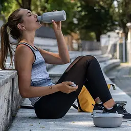 Пляшка для води Guzzini Re-Generation 600 мл сіра (5330033) - мініатюра 4