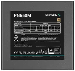 Блок живлення Deepcool PN650M 650W (R-PN650M-FC0B-EU) - мініатюра 3