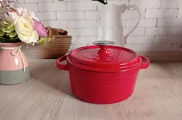 Каструля чавунна O.M.S. Collection 3165-24 3,6л Red - мініатюра 9