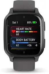 Смарт-годинник Garmin Venu Sq 2 Slate Aluminium Bezel with Shadow Grey Case and Silicone Band [010-02701-10] [78781] - мініатюра 3
