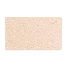 Ділова записна книжка-тижневик Leo Planner м'яка датована 2027 Binario 252738 128 аркушів 10х17 см бежева