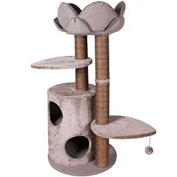Flamingo Tree+Basket Lotus лотос комплекс для котів плюш текстиль сизаль 48х48х110 см