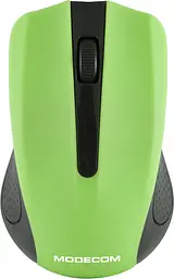 Мишка Modecom MC-WM9, бездротовий, 2кн., 1200dpi, нано ресівер чорна-зелена