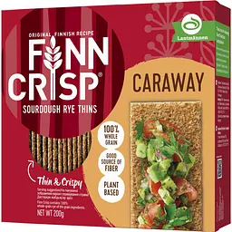 Уцінка. Сухарики житні Finn Crisp Caraway з кмином 200 г (28298) - мініатюра 1