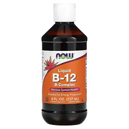 Вітаміни та мінерали NOW Vitamin B12 Complex Liquid, 237 мл