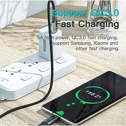 Кабель Essager USB Type-C to Type-C 100W з дисплеєм швидка зарядка 20V 5A - мініатюра 7