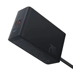 Зарядний пристрій Baseus Digital Fast GaN Charger 240W 3C+U+DC (P10163901113-00) розумний з APP - мініатюра 4